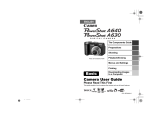 Canon A640 User manual