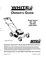 MTD 950 - 959 Series, 960-969 Series, E960-E969 Series User manual