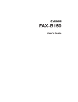 Canon fax b 150 User manual