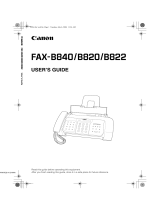 Canon FAX-B820 User manual