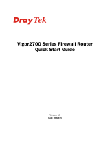 Draytek Vigor2700VGi User manual