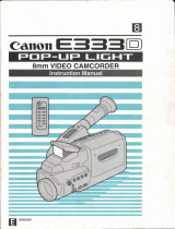 Canon E 333 D User manual