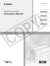 Canon MD225 User manual