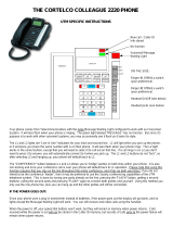 Cortelco 2220 User manual