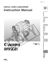 Canon MVX2i User manual