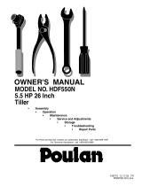 Poulan HDF550M User manual
