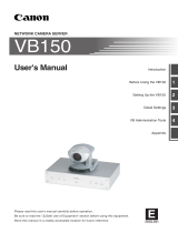 Canon VB150 User manual