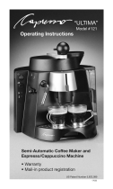 Capresso 121 User manual