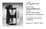 Capresso 455 User manual