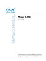 Cary Audio Design 7.25 User manual