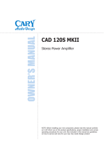 Cary Audio Design CAD 120S MKII User manual