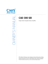 Cary Audio Design CAD 300 User manual