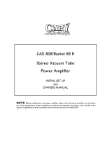 Cary Audio Design CAD 808 User manual