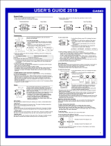 Casio 2519 User manual