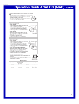 Casio 5167 User manual