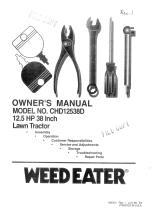 Weed Eater 168303 User manual