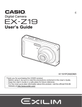Casio EX-Z19 User manual