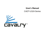 Cavalry Storage CADT-U32A User manual