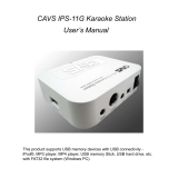 CAVS Karaoke Station IPS-11G User manual