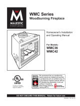 Majestic fireplaces WMC36 WMC42 User manual