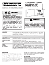 Chamberlain Lift-Master ACRx 2 1025 User manual
