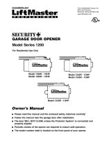 Chamberlain LiftMaster Security+ 1345 1/3HP User manual