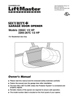 Chamberlain 2265 1/2 HP User manual