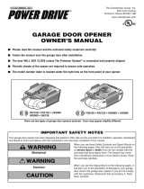 Chamberlain Pd612d User manual