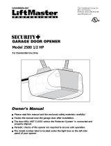 Chamberlain 2580 User manual
