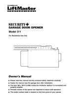 Chamberlain 311 User manual
