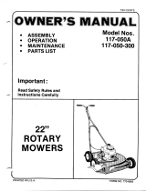 MTD 117-050A User manual