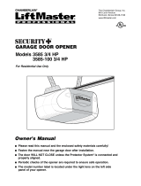 Chamberlain 3585 3/4 HP User manual
