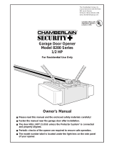 Chamberlain 8200 1/2 HP User manual