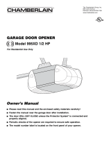 Chamberlain 995XDM User manual