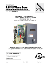 Chamberlain LiftMaster Professional Estate SL 1000-X3 User manual