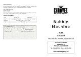 Chauvet B-250 User manual