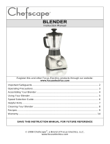 ChefScape Blender User manual