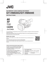 JVC GY-HM600E User manual