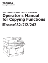 Toshiba 212 User manual