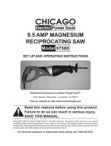 Chicago Electric 97580 User manual