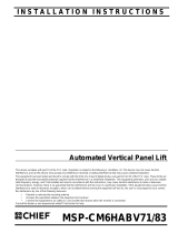 Chief Manufacturing MSP-CM6HABV71/83 User manual