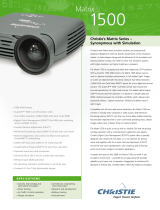 Christie Digital Systems 1500 User manual