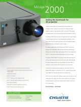 Christie Digital Systems 2000 User manual