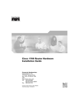 Cisco Systems 1700 User manual