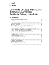 Cisco Systems EPC3825 User manual