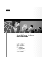 Cisco Systems 806 User manual