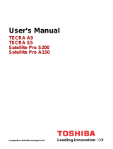 Toshiba SATELLITE PRO A150 User manual