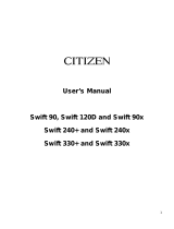 Citizen Systems Swift 330x User manual