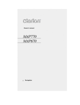 Clarion MAP670 User manual