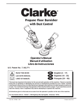Clarke Propane Floor Burnisher User manual